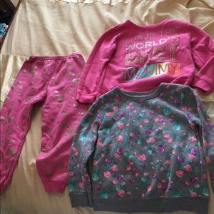Toddler girl sweat shirt and pants
